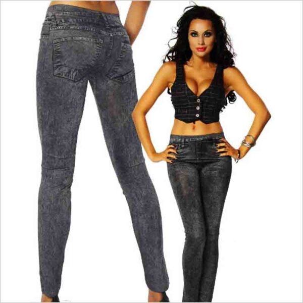 2024-womens-snowflake-skinny-stretch-denim-leggings 4