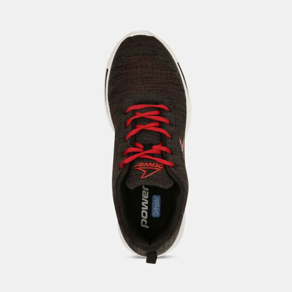 Power black mesh running and sports shoes for men - Image 4