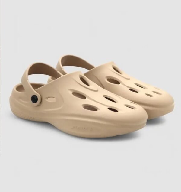 Men Clogs Sandal  (Beige , 9) - Image 3